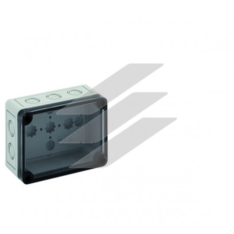 TK-коробка PS 1309-6-tm (130х94х57мм), полістирол, 10 метричних вводів під M16/20, IP66, прозора кришка, Spelsberg